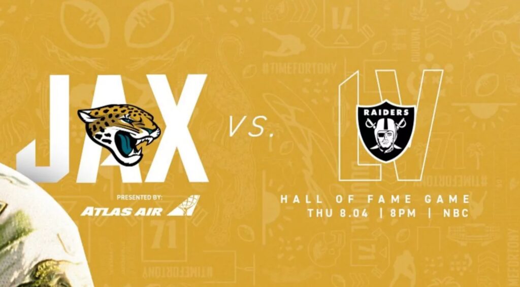 Raiders vs Jaguars live streaming: how to watch the 2022 NFL Hall of ...