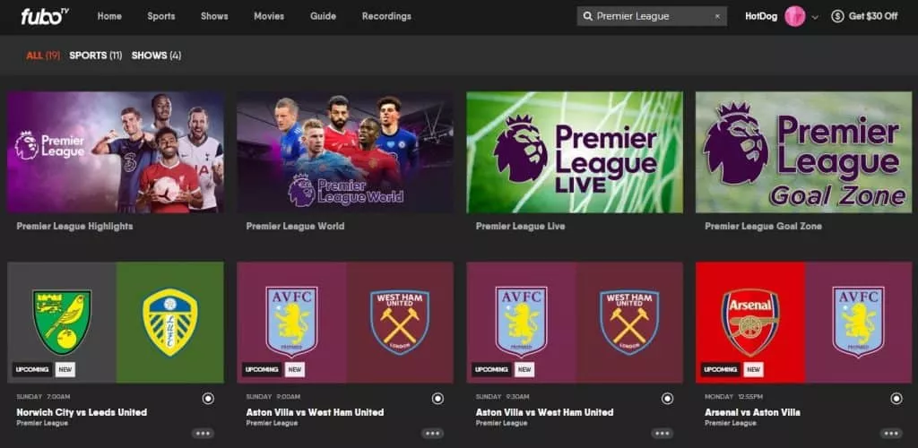 EPL Soccer: Watch English Premier League Matches Online Without Cable